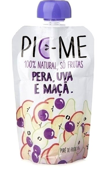 Gostou? Compre mais aqui: http://goo.gl/omi7zo Squeeze de Frutas Pera, Uva e Maçã Pic-me Quer incluir o consumo de frutas de uma maneira bem prática?