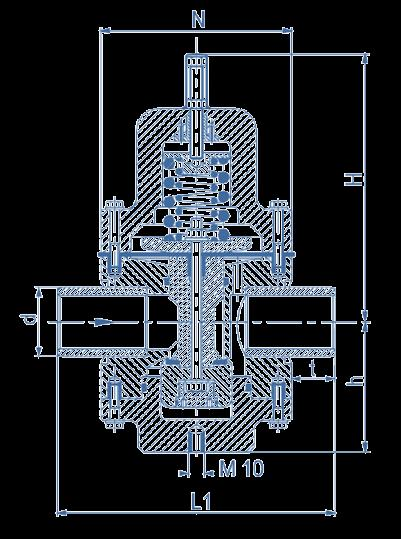 d (mm) 75 90 DN (mm) 65 80 DN (polegadas) 2-1/2 3 Dimensões