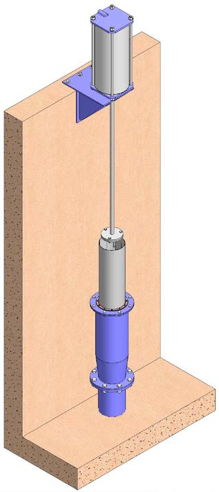 5- ACCIONAMENTOS fig. 7 As válvulas telescópicas podem ser fabricadas com sistemas de accionamento de diversos tipos.