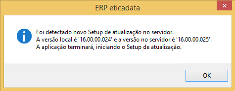 Ao confirmar a mensagem, será iniciado o download (ou a execução imediata, caso o site seja local) a partir do site, do setup