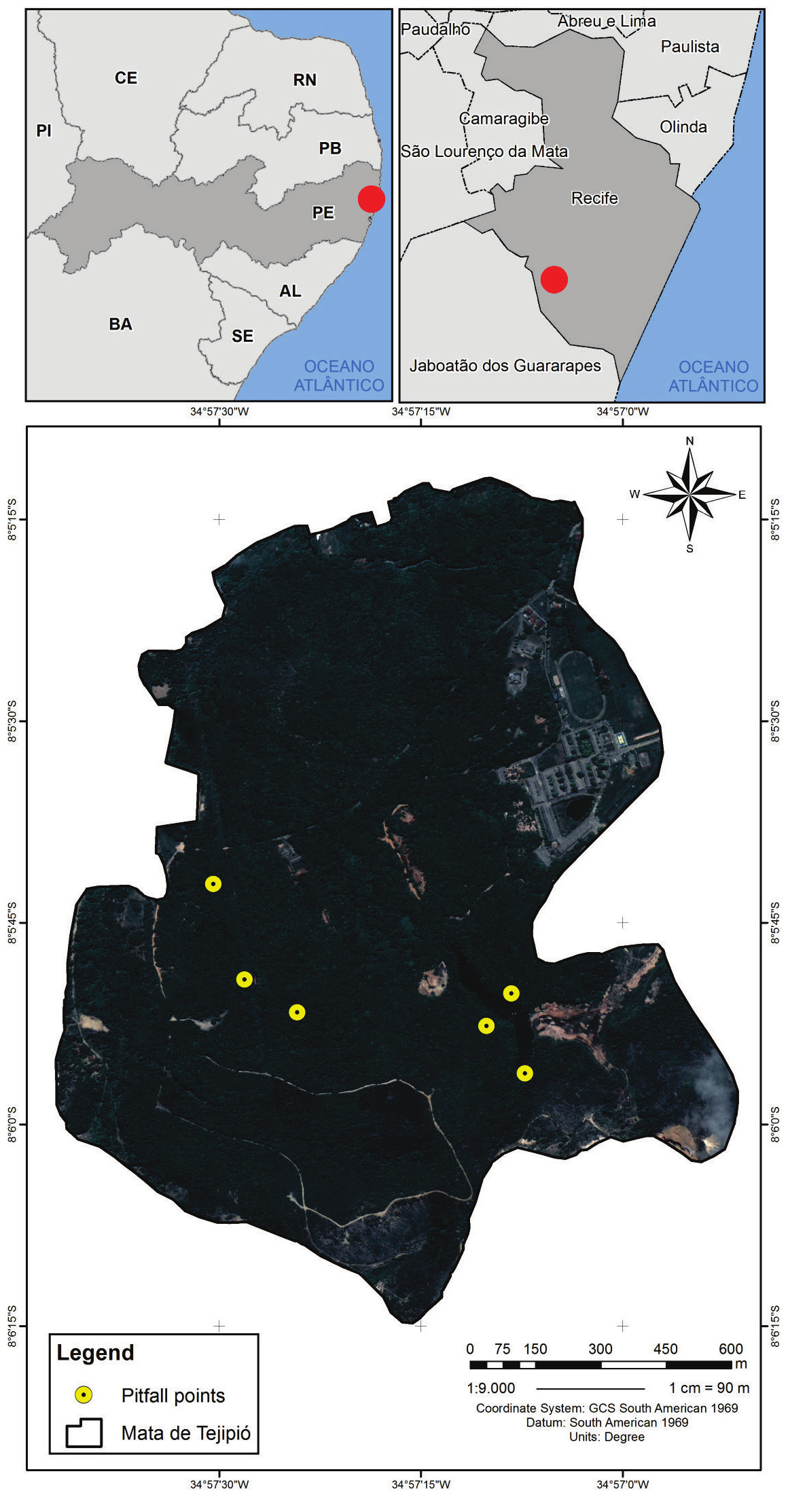176 Camila Nascimento de Oliveira et al. Materials and Methods Study site Reptile survey took place in an Atlantic Rainforest fragment of 172 ha (Tejipió forest) (08 05 45.59 S, 34 57 04.