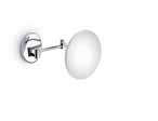 Wall-mounted twin-arm magnifying mirror with light. Miroir grossissant mural 2 bras avec éclairage.