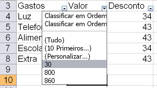 classificação de uma lista de nomes, no caso de homônimos a reclassificação pode ser realizada em relação a outro item como a idade.