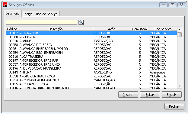 Ao EDITAR um Serviço cadastrado, marcar para 'Paga