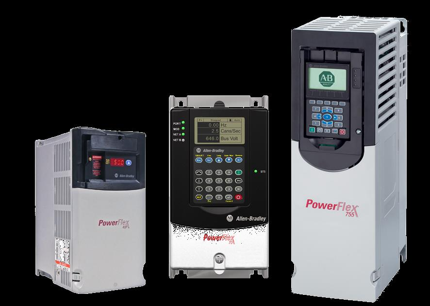 Inversores PowerFlex AC com segurança integrada Aumento da