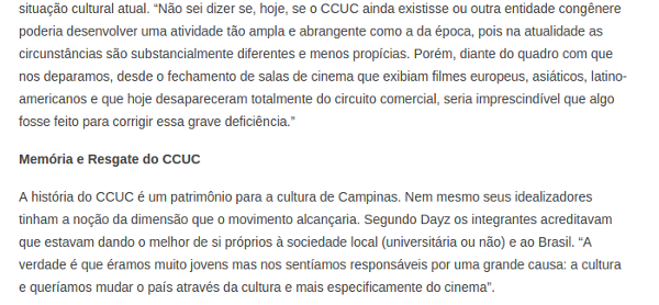 Intertítulo (ou subtítulo) Uma pequena palavra para dividir um texto longo,