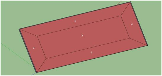 43 Figura 5.1.1- Zonas térmicas da edificação em análise 5.2 Envoltório do Prédio Um envóltorio de um prédio (building envelope) fornece a separação física entre os ambientes interno e externo.
