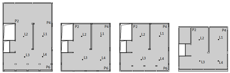 7.2.2.4 Aplicação do método simplificado Nesta secção estima-se, pelo método simplificado para pilares de canto, a vibração exterior que se transmite para os pisos superiores do edifício, através dos