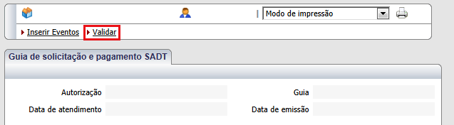 Por exemplo, ao incluir o evento Consulta em consultório (no horário normal ou preestabelecido), deve-se digitar o código 1.01.01.012 (com os pontos referentes à sua estrutura).