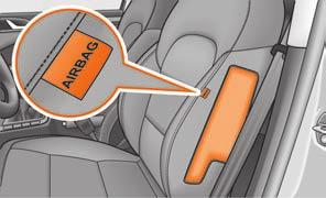Sistema de airbags 171 Continuação Não fixe objectos volumosos e pesados (molho de chaves, etc.) na chave de ignição. Com o disparo do airbag de joelho poderiam ser projectados e provocar ferimentos.