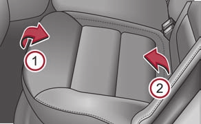 Bancos e espaços de arrumação 83 Poderá aumentar a bagageira rebatendo os encostos dos bancos para a frente ou, em veículos Combi, rebatendo também os próprios assentos para a frente.