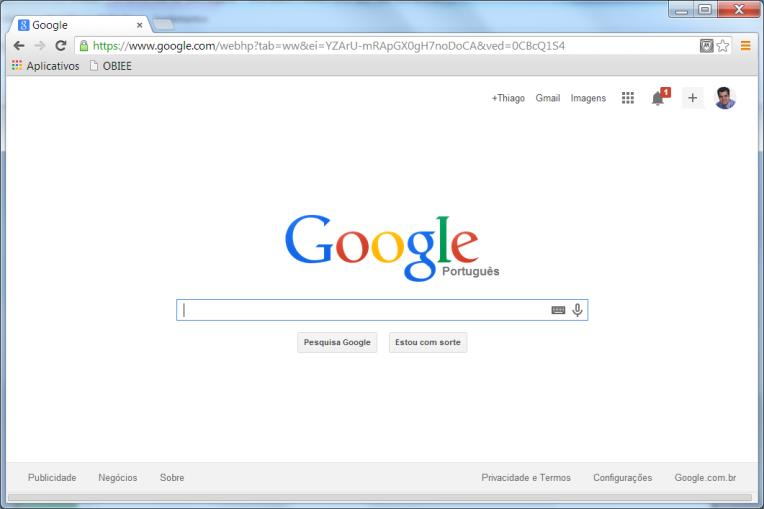 e) Google: O motor de busca do Google na web é o serviço mais popular da companhia e o site mais acessado do mundo.