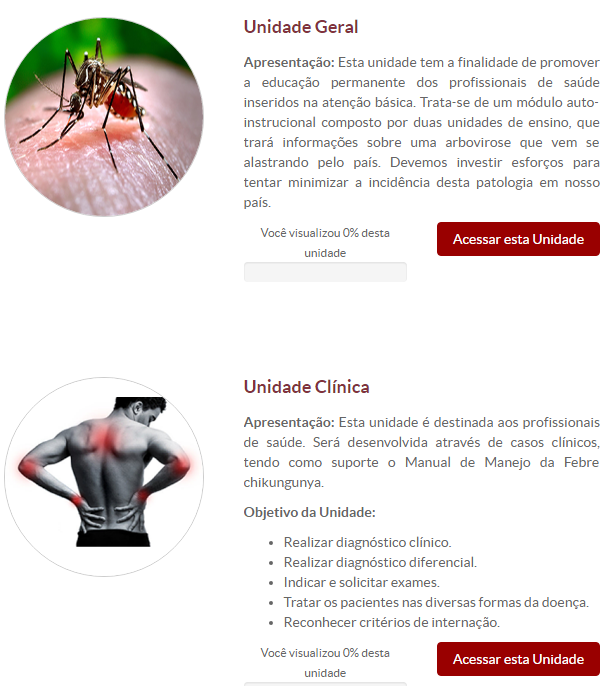 Guia de Manejo Clínico - 2015/1ª edição Disponível em: http://portalsaude.saude.gov.br/images/pd f/2015/fevereiro/27/febre-de-chikungunyamanejo-clinico-b.