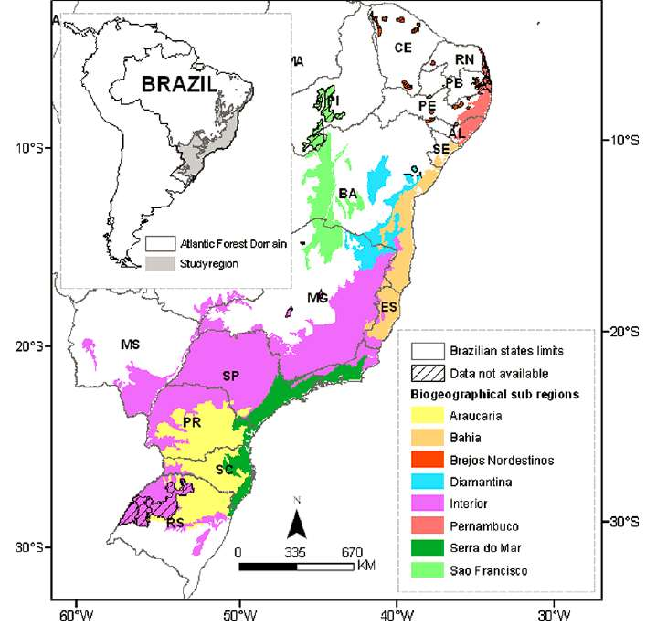 Sub-regiões biogeográficas