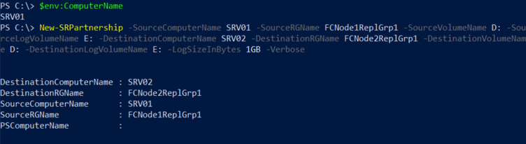 Para ativar a feature Windows Volume Replication de forma automatizada lance uma consola de powershell a partir de uma máquina remota e execute os seguintes comandos: Servers = SRV01, SRV02 $Servers