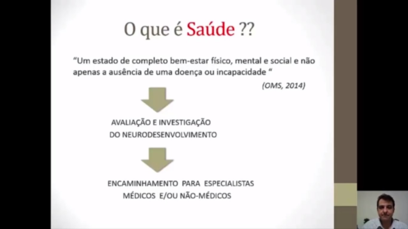 médicos ou não-médicos como é o caso do psicólogo, fonoaudiólogo, terapeutas ocupacionais e etc. O neurodesenvolvimento, torna-se, então, um conhecimento global e transdisciplinar.