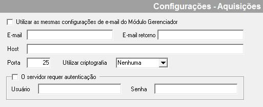 Quando houver problema no envio do e-mail (ex: configuração e/ou e-mail incorretos), será informado que Um ou mais e-mails não puderam ser enviados.
