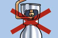 Tel () 3906-5000 Nunca apóie ou deixe suspenso o maçarico aceso no cilindro.