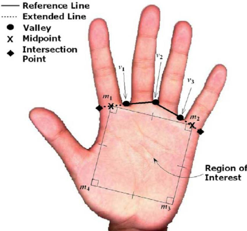 PRÉ-PROCESSAMENTO 1. Tratamento da imagem; 2. Binarização da imagem; 3. Extração do contorno da mão; 4.