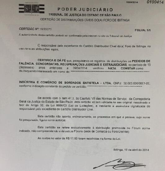 9) Certidão dos Distribuidores Cíveis do Estado sede do Parceiro a. É necessário, em todos os casos, emitir a certidão da matriz; b.