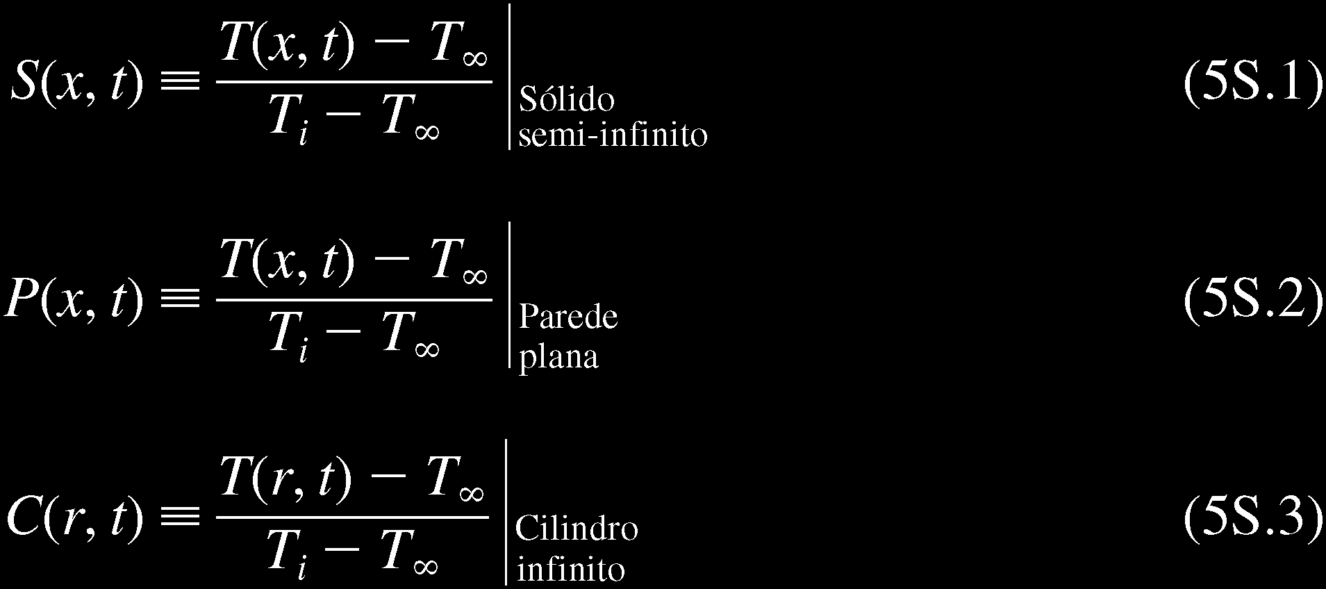 Solução Analítica dos Efeitos Multidimensionais CD-13 Resultados para outras geometrias multidimensionais estão resumidos na Figura 5S.11.