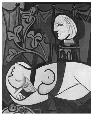 CONHECIMENTOS ESPECÍFICOS QUESTÃO Pablo Picasso. Nude, green leaves and bust. A obra acima foi pintada por Pablo Picasso em um único dia do ano de 92.