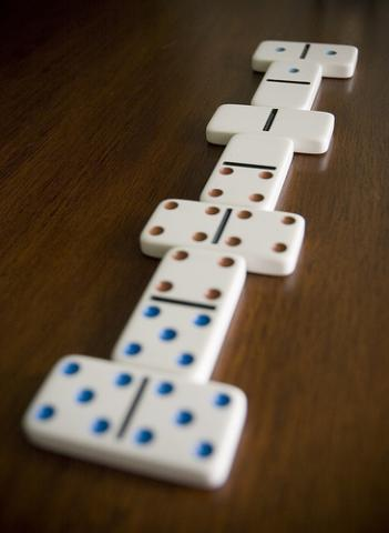 O problema do dominó Porque é possível fechar o