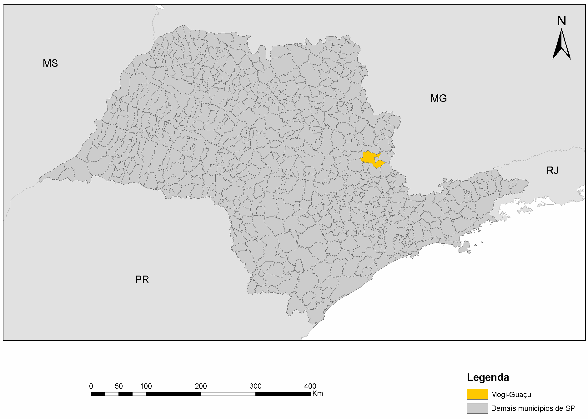 Figura 2 O município de Mogi-Guaçu