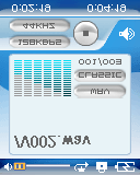 Modo Play Volume Bloqueio de teclado Estado da batería Nome do arquivo voaarquivorchivo Espectro / Freq.