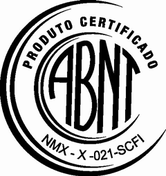 1 Identificação da Marca de Conformidade ABNT A Identificação da Marca de Conformidade ABNT para os tubos certificados conforme a norma NMX X 021 SCFI é representada abaixo: A Identificação da Marca