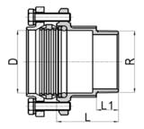 rosca M / Casquilho com rosca M 8243 GP 8243GP020004000 20 1/2" 20,7 1/2" 29,7 13,2 8243GP025006000 25 3/4" 25,8 3/4" 33,5 14,5