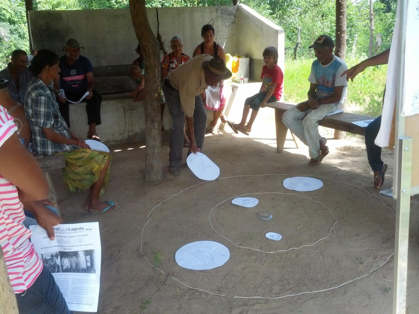 Nesta viagem, o objetivo principal era realizar uma avaliação visando conhecer as diferentes instituições que atuam na comunidade de Lagedo. A reunião teve início por volta das 13h40min.