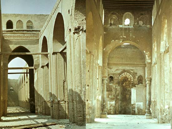 113 spoglie, ou seja, que consiste na reutilização de elementos arquitetônicos de antigos monumentos, como se vê na mesquita de c Amr Ibn al- c Ā½. Fig. IV-16 Mesquita de al- ākim.