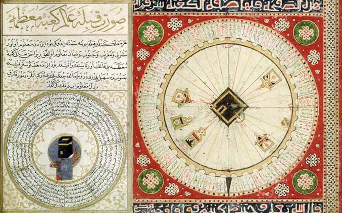 Isso permite que muçulmanos de qualquer lugar do mundo evoquem o divino apenas se dirigindo ao seu centro cósmico, representado pela Ka c ba.
