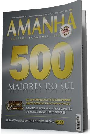 284,0 121,4 742 Brasileiro 29ª posição no Ranking das Empresas mais