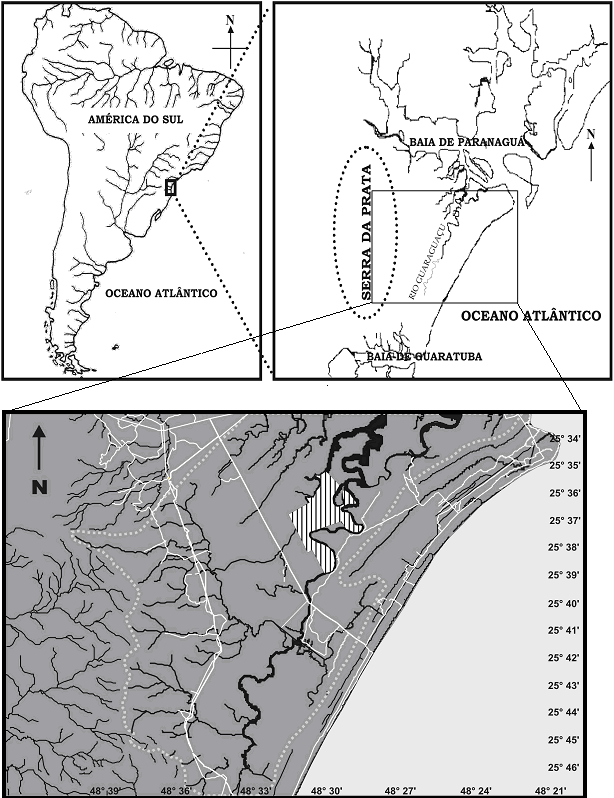 26 5 km Figura 2. Localização da bacia hidrográfica do rio Guaraguaçu.