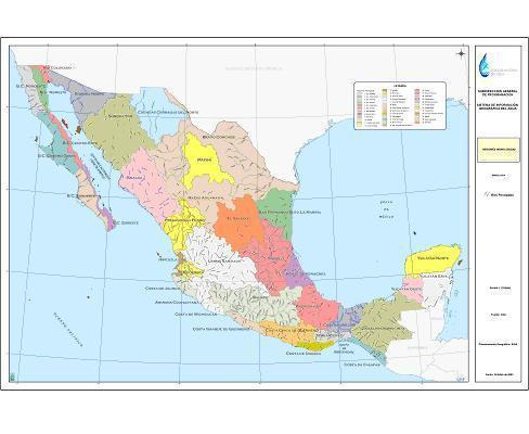 Agua, que se constitui na verdade, em um SIG com informações sobre recursos hídricos superficiais no território mexicano. (Consulte: http://sgp.cna.gob.mx/publico/mapoteca/mapas.