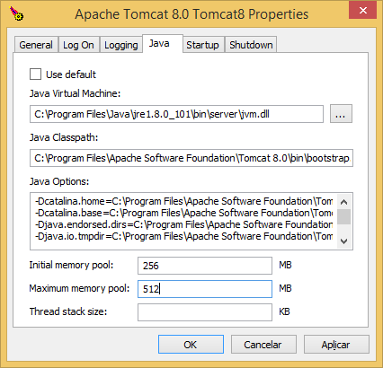 Depois de instalado, é preciso configurar o tomcat. Procure o aplicativo Monitor Tomcat e execute-o. O aplicativo também pode ser acessado pelo prompt de comando do windows.
