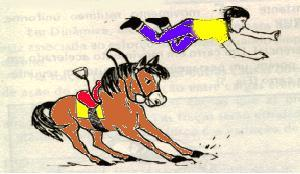 01) Uma pessoa se encontra cavalgando a cavalo e, de repente o o cavalo pára bruscamente e, o cavaleiro é lançado para frente. Isto ocorre devido a uma propriedade... da matéria INÉRCIA chamada.