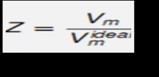 de (T, p), e é definido pela equação abaixo: *Vm = volume
