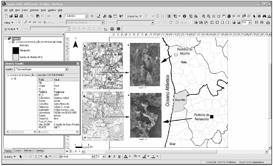 Ferramenta SIG Geoengenharia de esporões Proposta metodológica para caracterização das