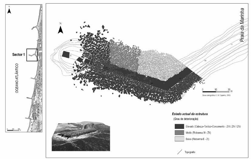 Ferramenta SIG Geoengenharia de esporões Avaliação geológica gica das estruturas Fig.