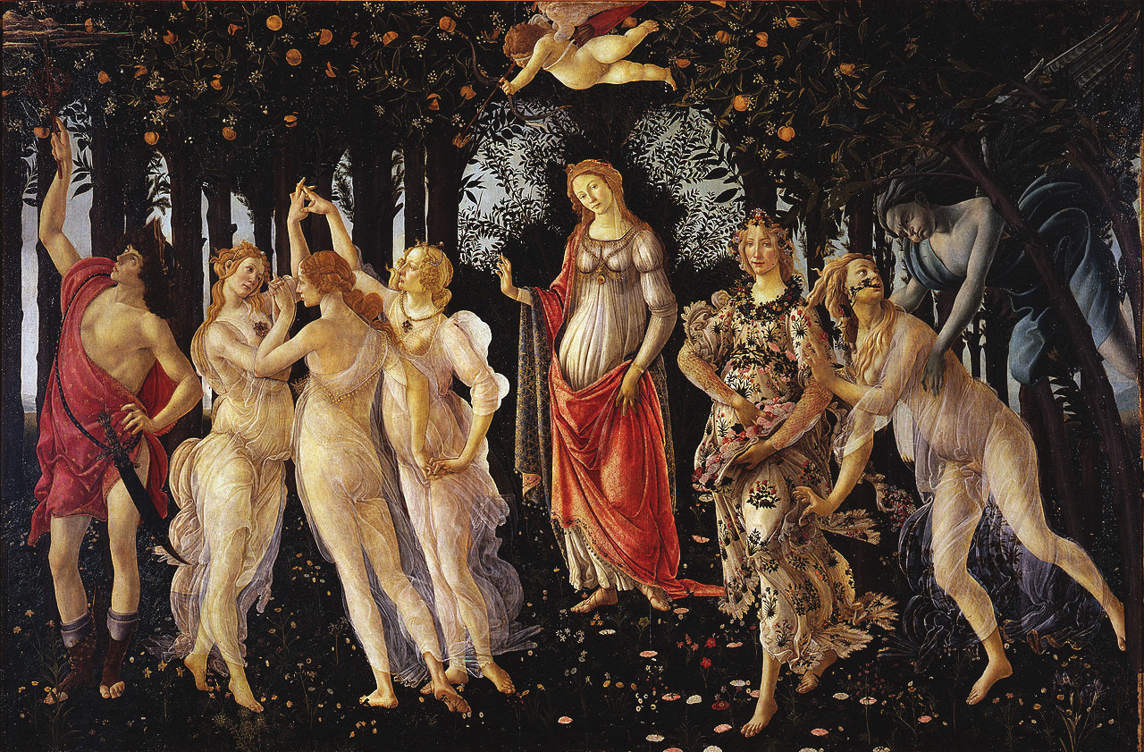 A poesia como a pintura 77 Figura 5.1 A Primavera, de Botticelli, 1482. Fonte: Wikimedia Commons.