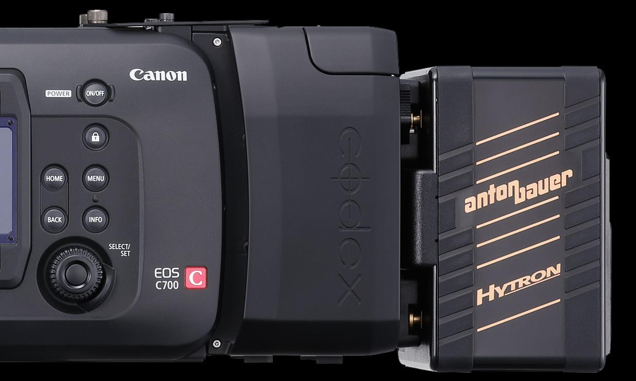 Avanços de performance Canon Cinema EOS Gravação Codex Recorder CDX-36150 Em uma parceria entre a Canon e a Codex,o