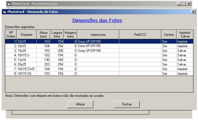 No campo PerfilICC, clique no botão Procurar e aponte para a pasta de instalação de seu PhotoFacil