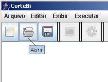 Abrindo um Arquivo Para a abertura de um arquivo no editor de texto presente na interface gráfica pode-se utilizar o menu Arquivo->Abrir.