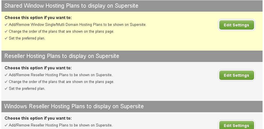 Personalize seu Supersite Basta arrastar e soltar os planos que você