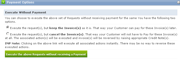 Ativando seu pedido Selecione Executar o pedido(s) mas: