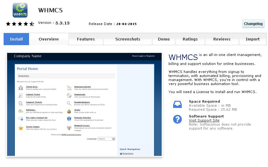 Instalação do WHMCS com Softaculous Agora você pode