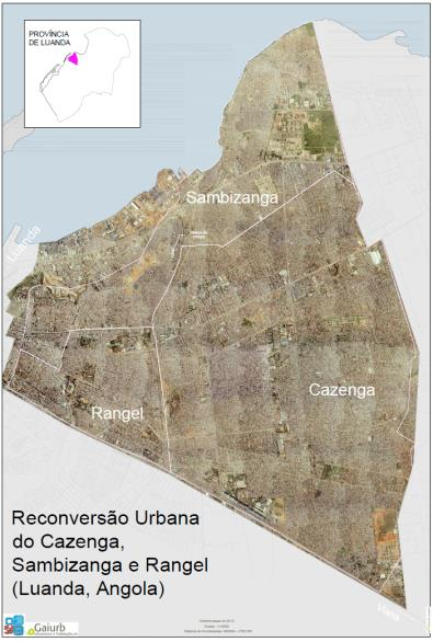 Cazenga e Sambizanga (GTRUCS) na Província de Luanda, numa área com cerca